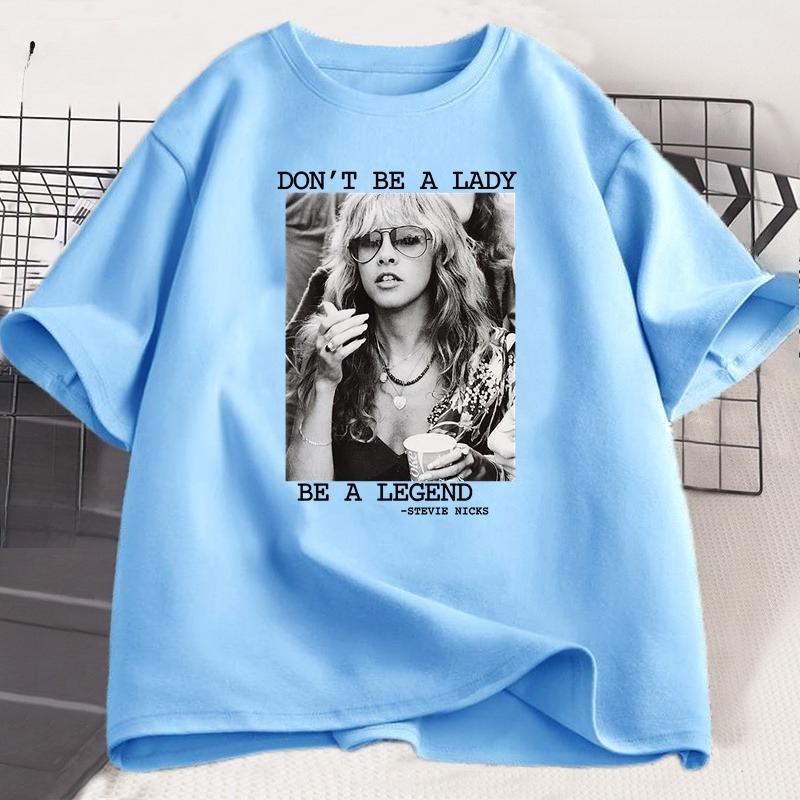 Dont Be A Lady Be A Legend Tshirt Vintage Hip Hop Graphic T Shirts Cotton Unisex Short Sleeve Tshirt Harajuku Streetwear Tops