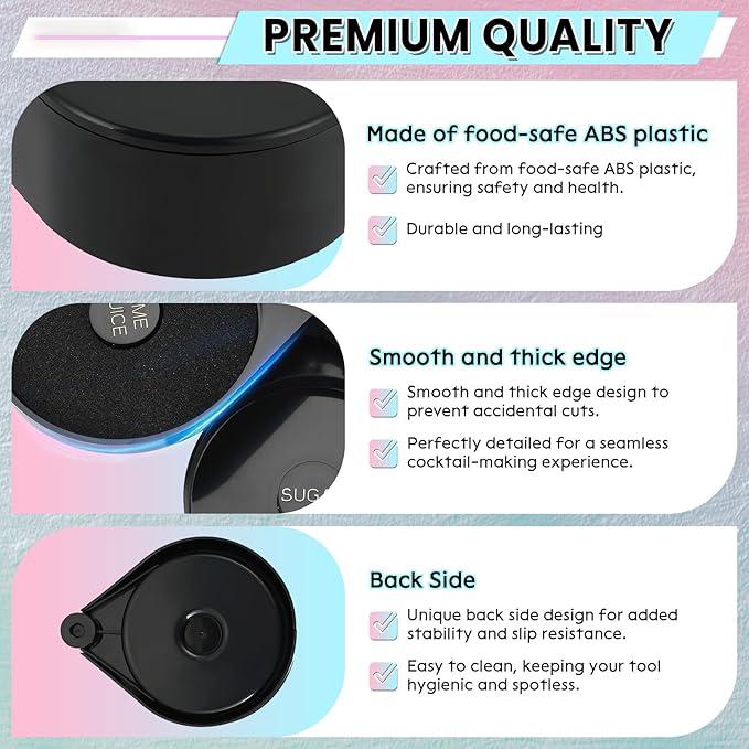 3-ярусный риммер для бокалов для бара, инструмент бармена со спонжем | Набор для римминга солью для маргариты, Риммер для соли для коктейлей