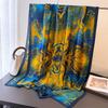 Female Polka Dot Printed Big Square Scarf Women Long Silk Scarves Bandanas Luxury Travel Shawl Wraps Elegant Hijab Neckerchief