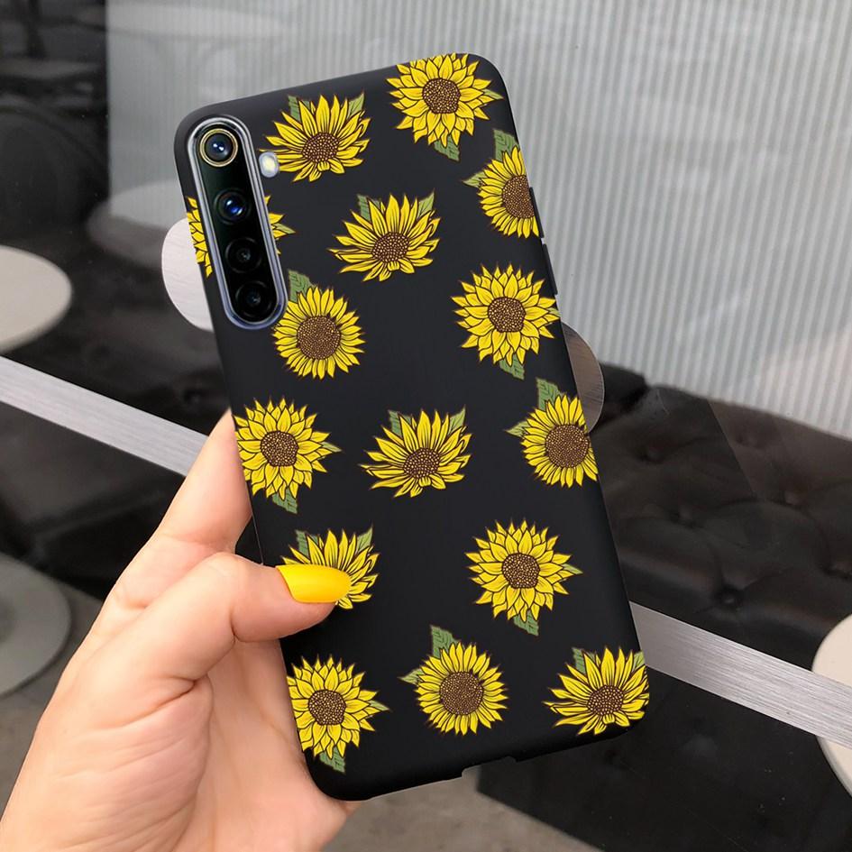 Для Realme 6 6 Pro Чехол Милые Узоры Молочной Коровы и Цветов Мягкая Задняя Крышка Для OPPO Realme 6 6S 6Pro RMX2061 Coque Funda Realme6 Capa