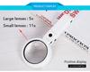 2 in 1 Foldable Portable Handheld LED Magnifying Glass for Newspaper Reading and Repair Tool