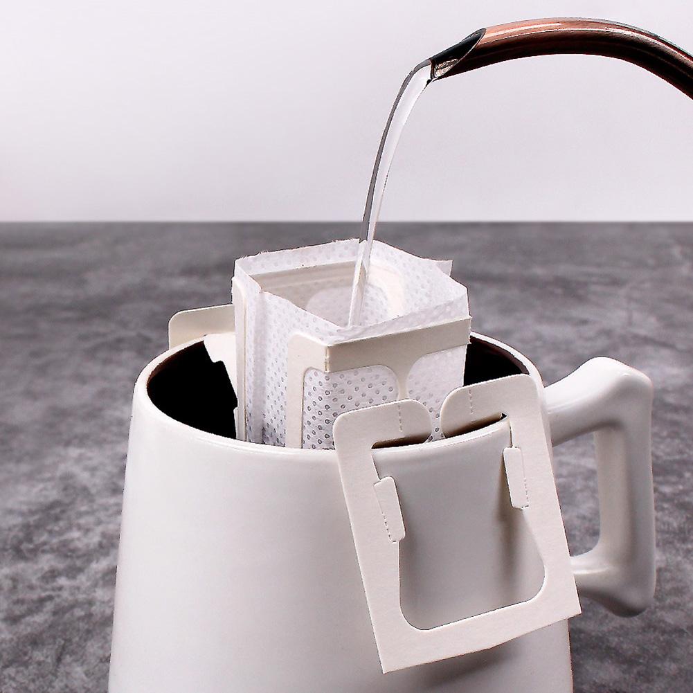 50 шт. одноразовые кофейные фильтр-мешки для капельных кофейных чашек, фильтр-мешки для ушей, аксессуары для заваривания чая, бумажные фильтры для кофе