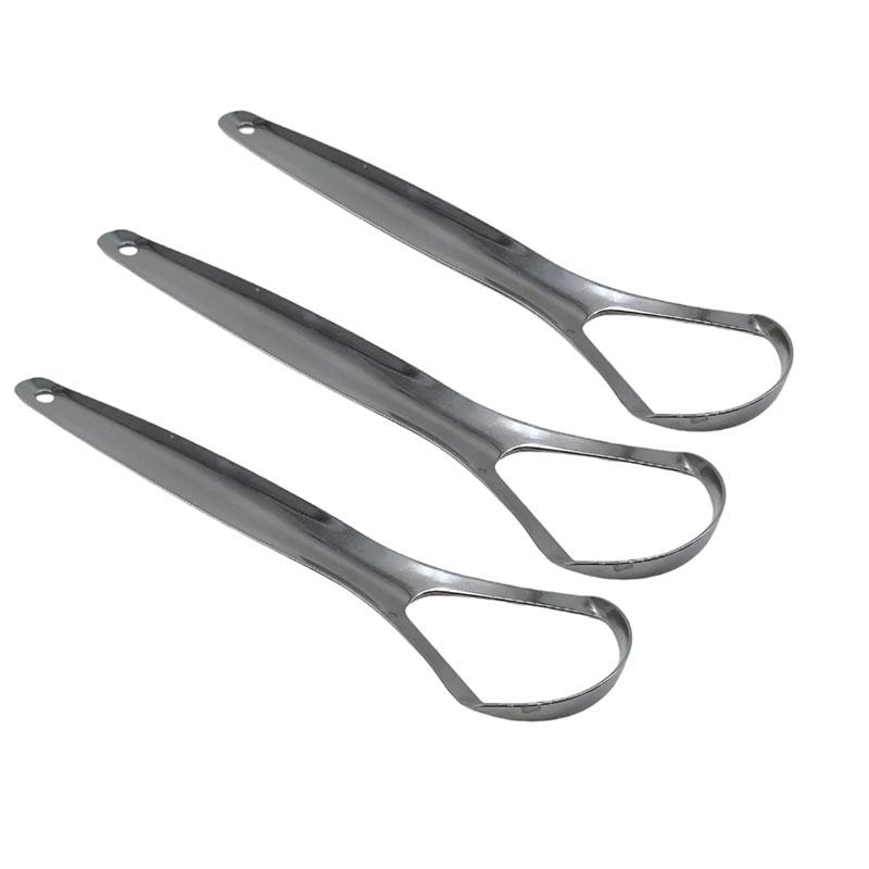 Скребок для языка из нержавеющей стали, удалитель налета с языка, для свежего дыхания, уход за полостью рта, скребок, щетка, очиститель языка