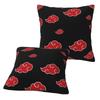 Black And Red Cloud 2 Pcs Square Pillowcase Pillow Cover Cushion Zip Decorative Comfort Throw Pillow For Home Car