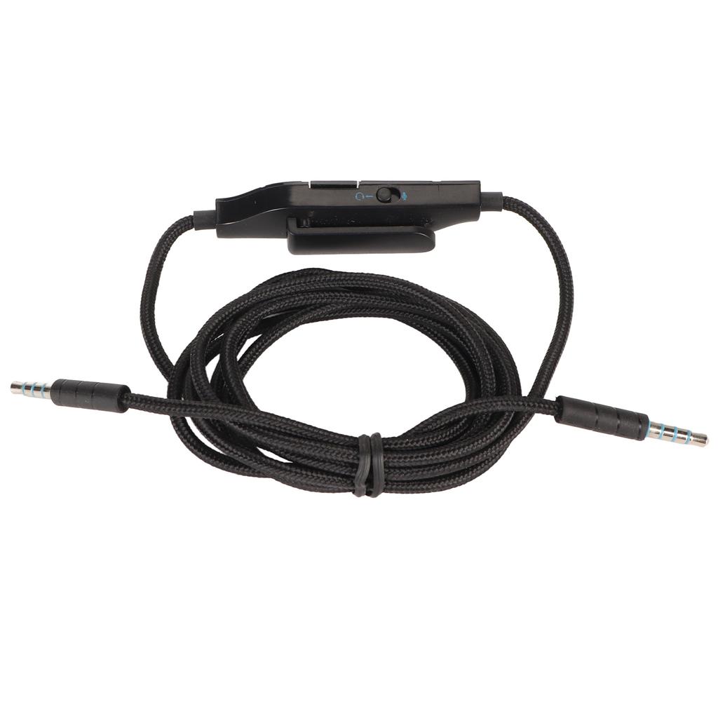 Headphone Sound Cable 3.5mm Gaming Headset Aux Cord with Inline Mic Mute Volume Control for Logitech G633 G933 G935 G635