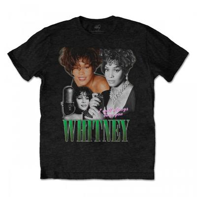 Футболка унисекс для взрослых Whitney Houston I Will Always Love You Homage из хлопка