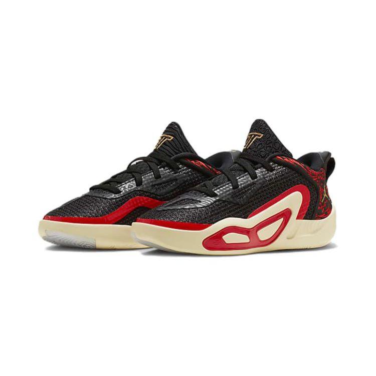 Кроссовки Air Jordan Tatum 1 PS Zoo для детей Черный Металлический-золотой Университетский-красный FJ4654-001