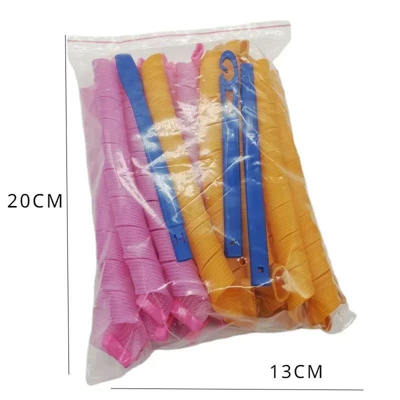 10 шт., щипцы для завивки волос без нагрева, бигуди для волос, мягкие спиральные кудри, ленивые щипцы для химической завивки, волнообразователи, набор инструментов для укладки