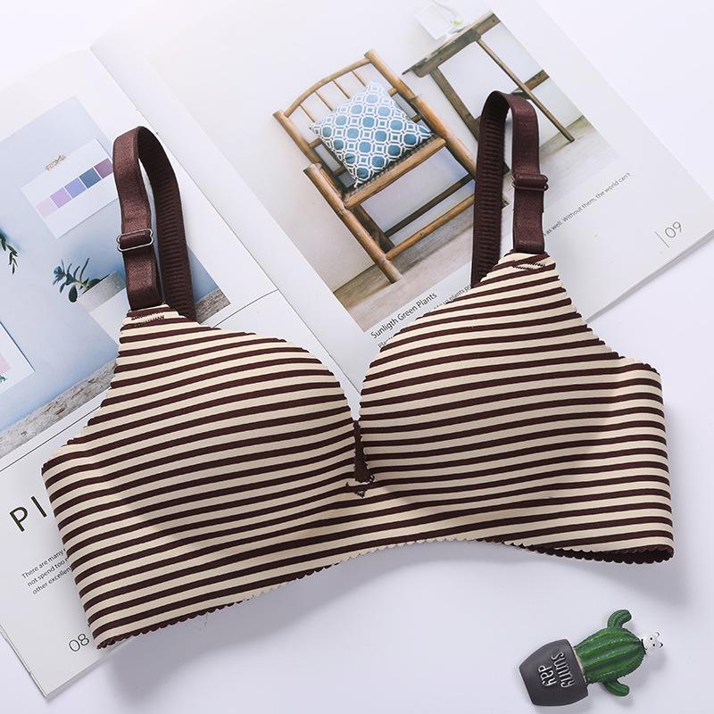 Толстые и тонкие модели без стального кольца, маленькая грудь, нижнее белье для девочек, регулируемый бюстгальтер в сборе, цельный бюстгальтер без маркировки