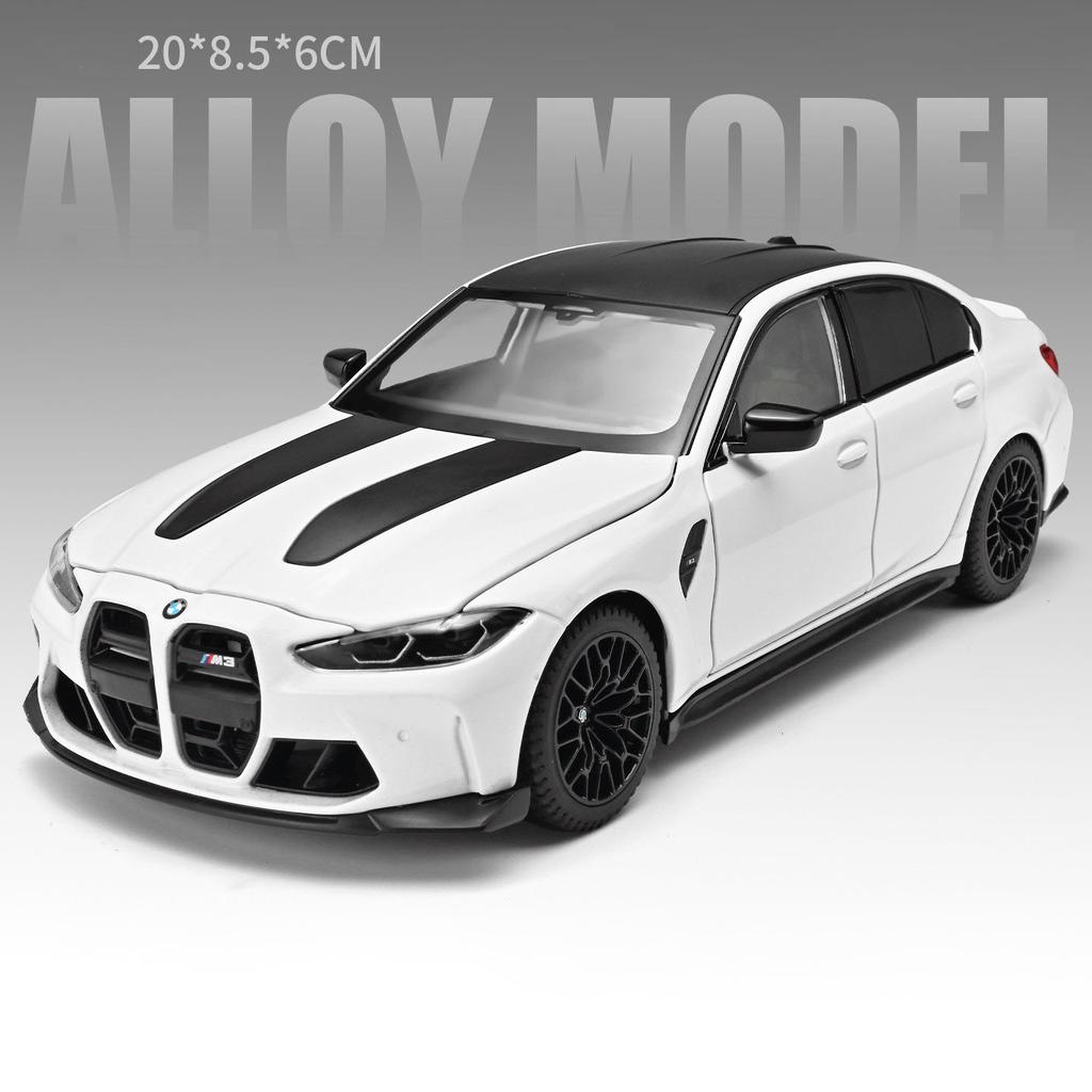 Масштаб 1:24 M3 CS LCI 530LI Модель Автомобиля Игрушка Металл Литье под Давлением Двери Открываются Спортивные Автомобили Звук Свет Модели Детский Коллекционный Предмет