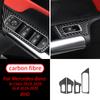 For Mercedes-Benz B Class GLB - Real Carbon Fiber Car Window Lift Button Panel Cover Lifting Switch Sticker