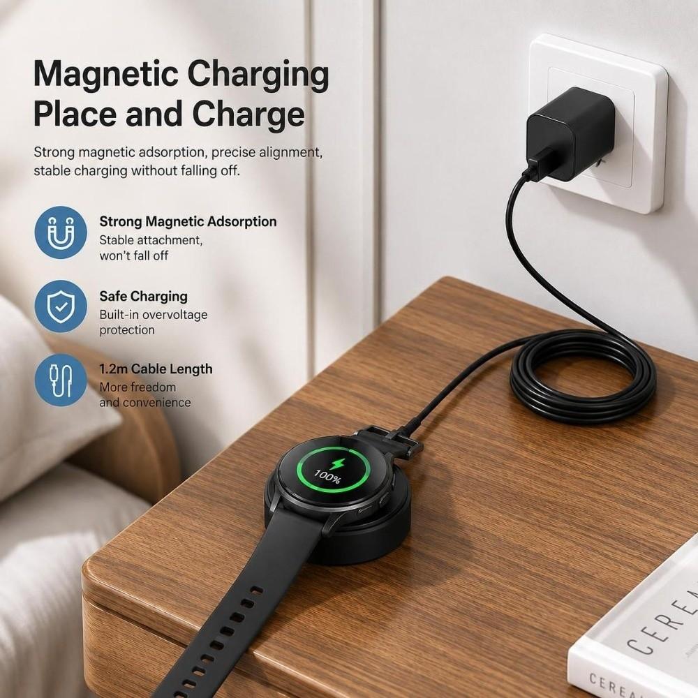 Magnetic Type C Charger 1 Meter For Galaxy Watch Charger For Samsung Galaxy Watch