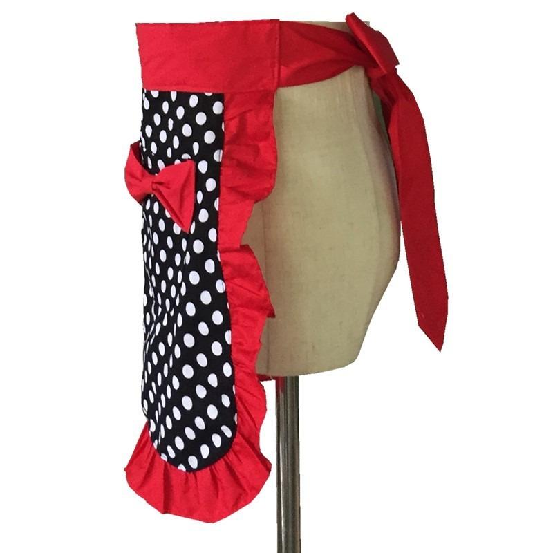 Короткий фартук-полупояс "Милая принцесса" из хлопка для женщин, для дома, кухни, садовых работ