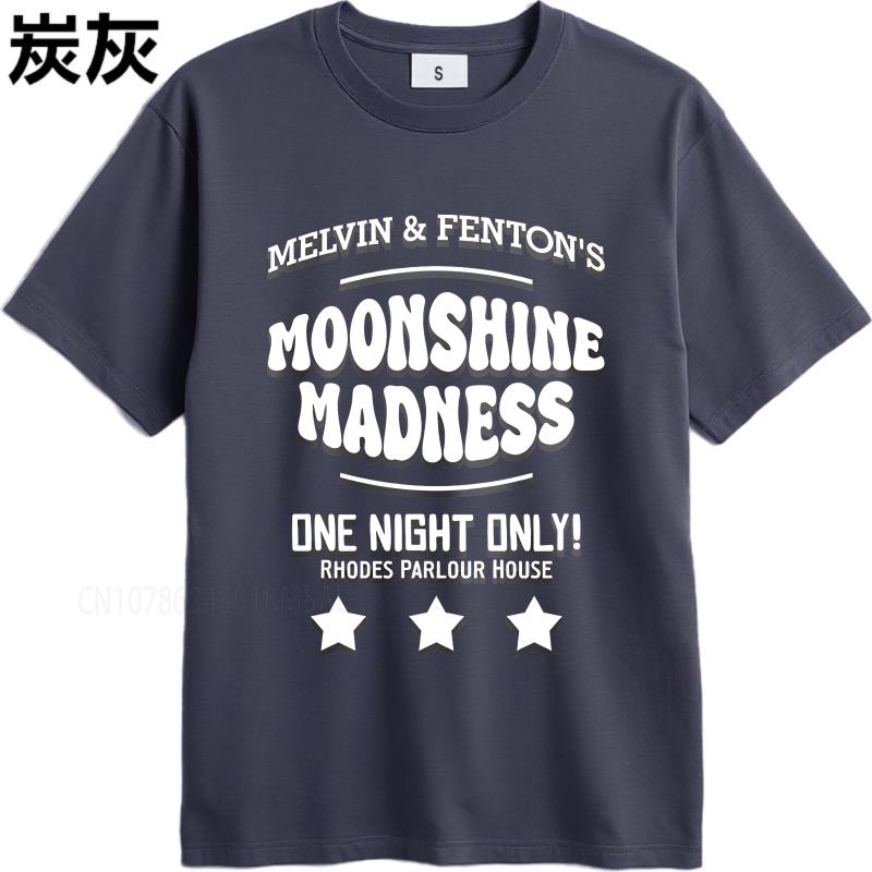 Унисекс летняя Для мужчин футболка Melvin And Fentons Moonshine Madness Только Одна Ночь Rhodes Parlour House С коротким рукавом Новое Поступление