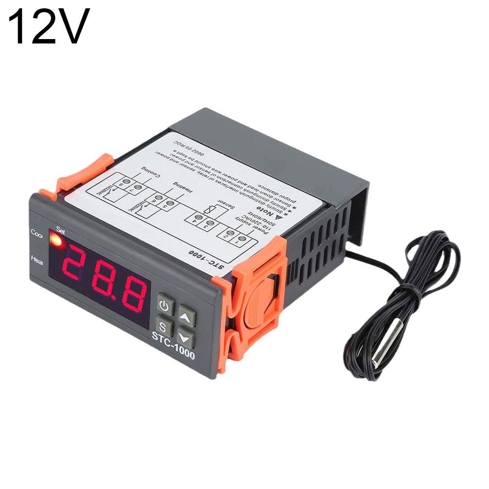 STC-1000 DC12V 24V AC110-220V светодиодный цифровой термостат для инкубатора регулятор температуры терморегулятор реле нагрева Coo N2J1