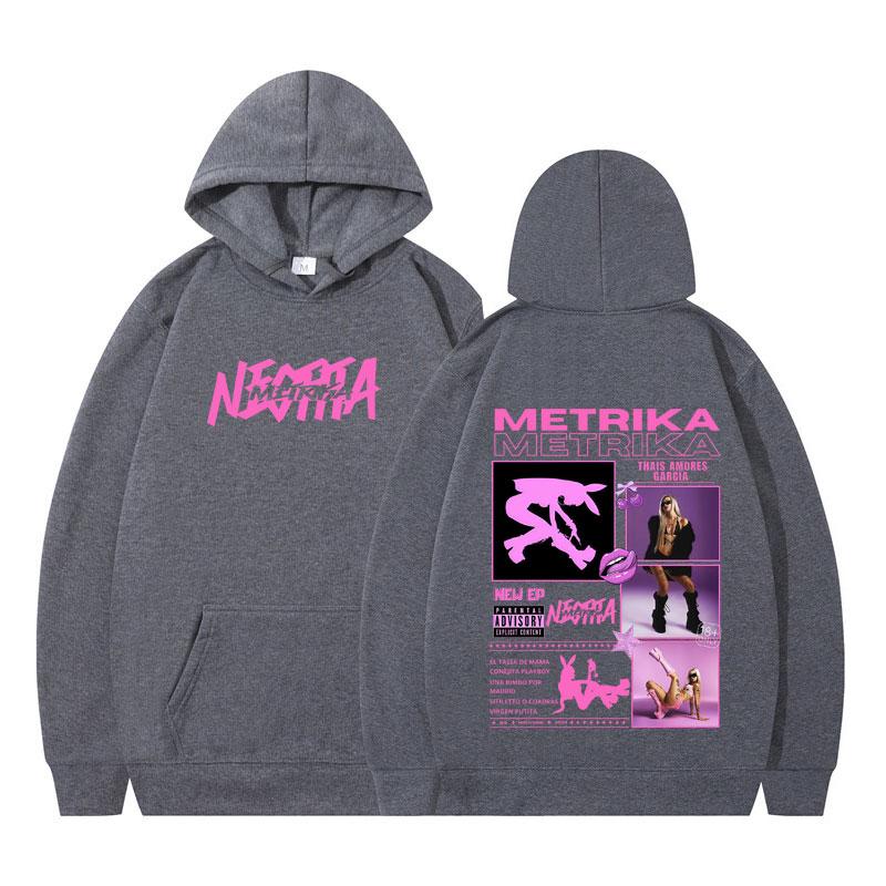 Singer Metrika Album Tour Hoodie Men Women Aesthetic Trendy Pullover Long-sleeved Casual Harajuku Tracksuit