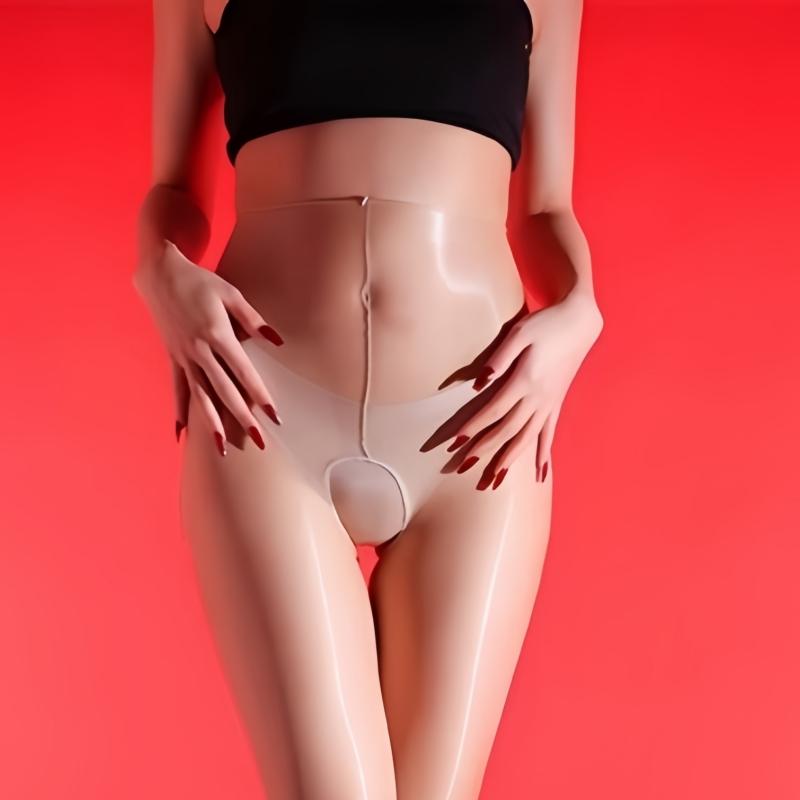 1D Масло Глянцевые Шелковистые Прозрачные Колготки Женские Сексуальные Ультратонкие Прозрачные Трусики с Ластовицей в Одну Линию