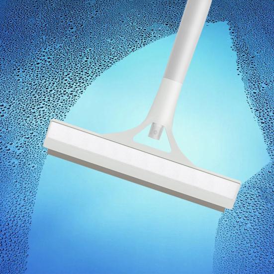 Cleaning Brush with Integrated Scraper All-Purpose Shower Glass Cleaner Easy To Clean Rust-Resistant Window Scraper