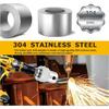 Upgraded Stainless Steel Top Wind Trailer Jack Crank Handle Cordless Drill Adapter With Two 1/2 Inch Socket Adapter Bits,304 Stainless Steel