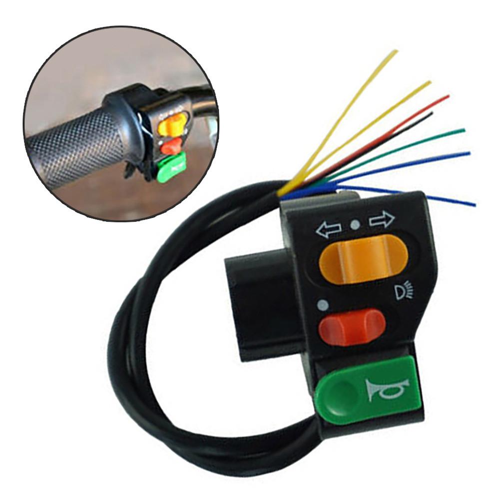 7/8 \ руль мотоцикла, скутера, переключатель включения и выключения для звукового сигнала поворота фары