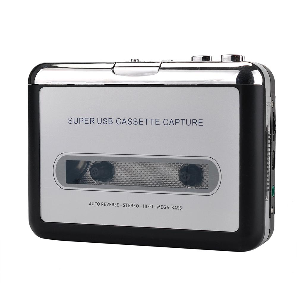 USB-кассетный плеер Портативный кассетный плеер Преобразование ленты плеера в формат MP3/CD Захват аудио-музыки в формате MP3 через