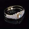 Модный и популярный браслет Super Luxurious Claw Chain Welding Heart-Shaped Round Bracelet