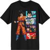 Черная футболка с панелями персонажей Dragon Ball
