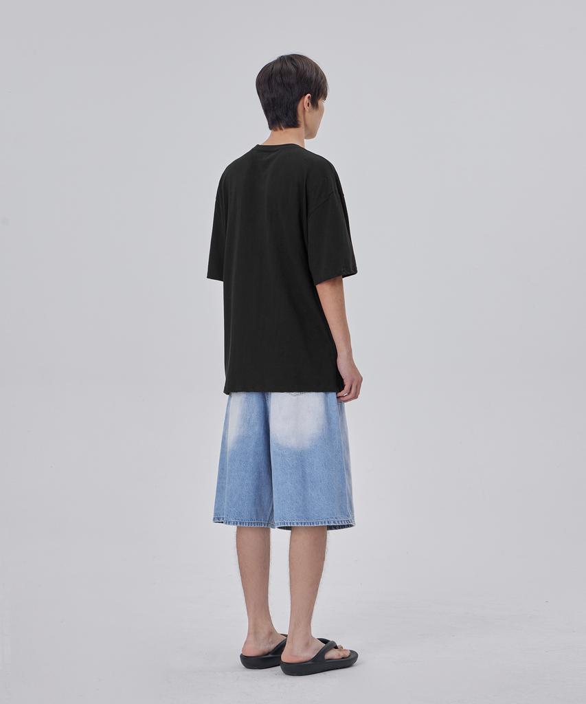 GLW Bermuda Workwear Carpenter Denim Pants Shorts Napoli Vintage Light Indigo