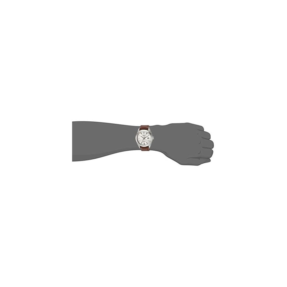 Tissot Gentleman Автоматические Powermatic 80 Силикон Кожаный ремешок Мужские часы Серебристый циферблат