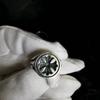 Кроули Винтаж Личность Крест Мужские и Женские Кольца в Панк Стиле Состаренные Хип-хоп Кольца