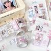 Girls Scrapbooking Journal DIY PET Sticker Cute Sweetheart Ballet-style Material Sticker Roll Lovely Kpop Photo Card Decoration