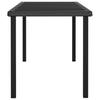 Garden Dining Table Black 180 x 70 x 73 cm Poly Rattan
