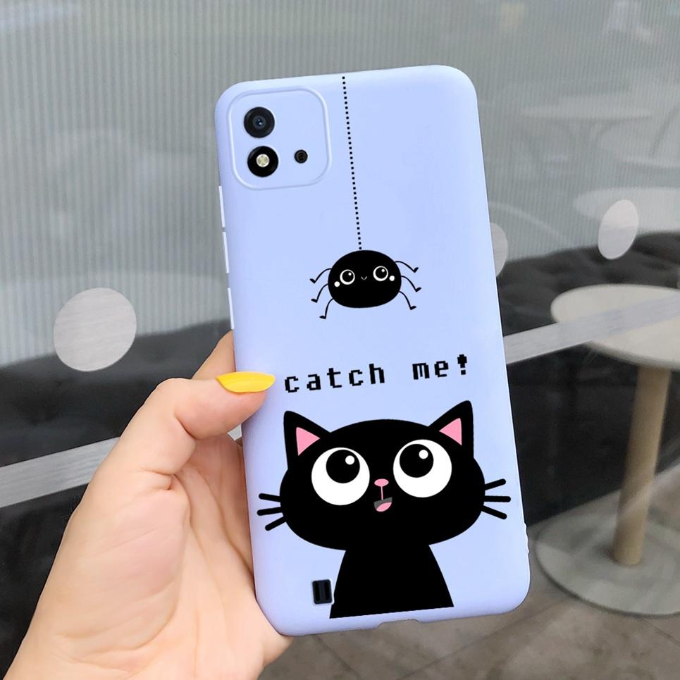 Канди Чехол для телефона Для Realme C11 2021 Чехол 6.52" Мультяшный Детский Девочка Задняя крышка Оболочка Для Oppo Realme C11 C 11 RMX3231 Силиконовый