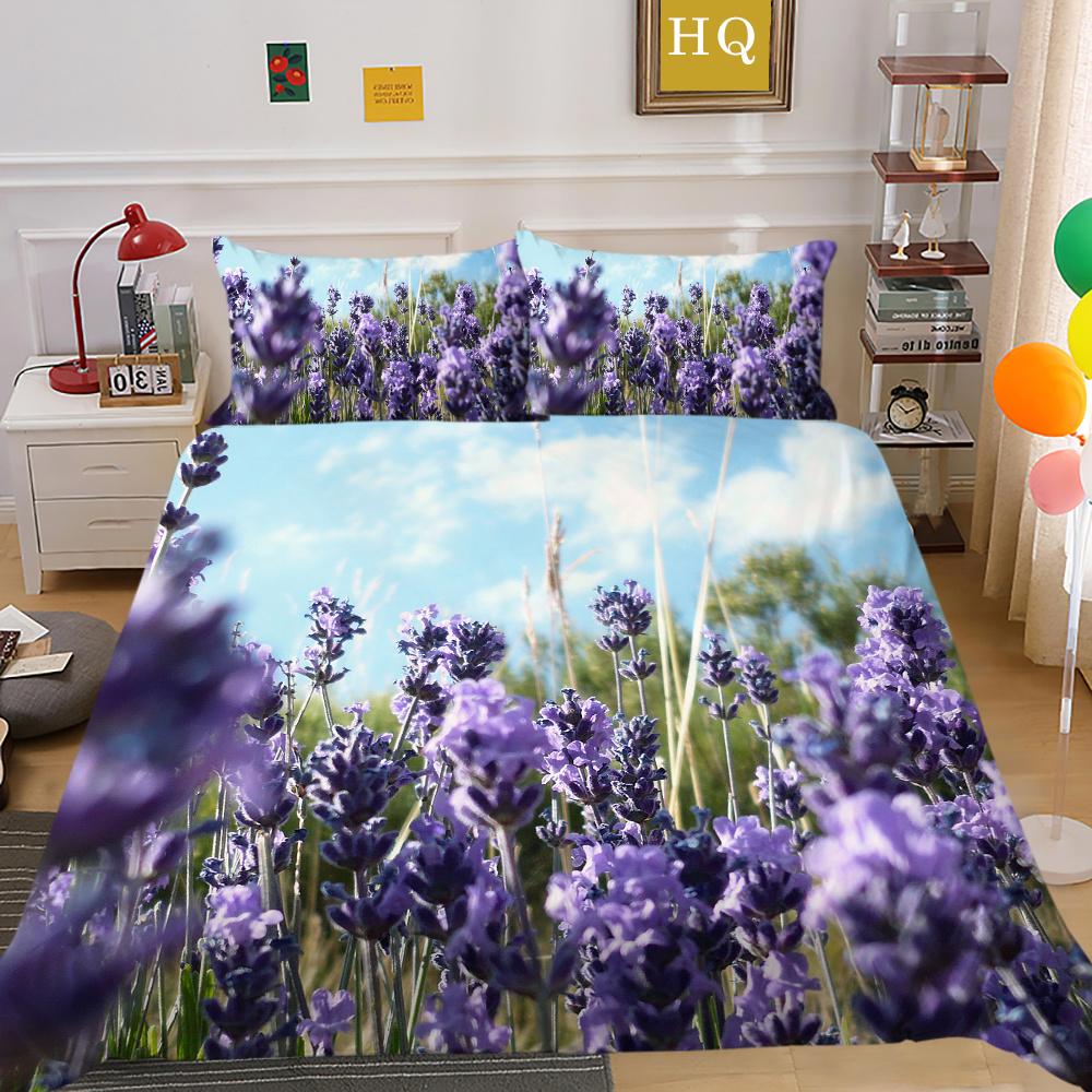 Домашнее постельное белье с цветочным принтом, полноразмерные покрывала из микрофибры, высокое качество, дизайн, декор для спальни для девочек