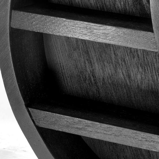 Миниатюрная лунная полка Yousheng для хрустального дисплея, деревянная полумесяцевидная полка, многосекционная мини-полка для хранения вещей для гостиной и офиса