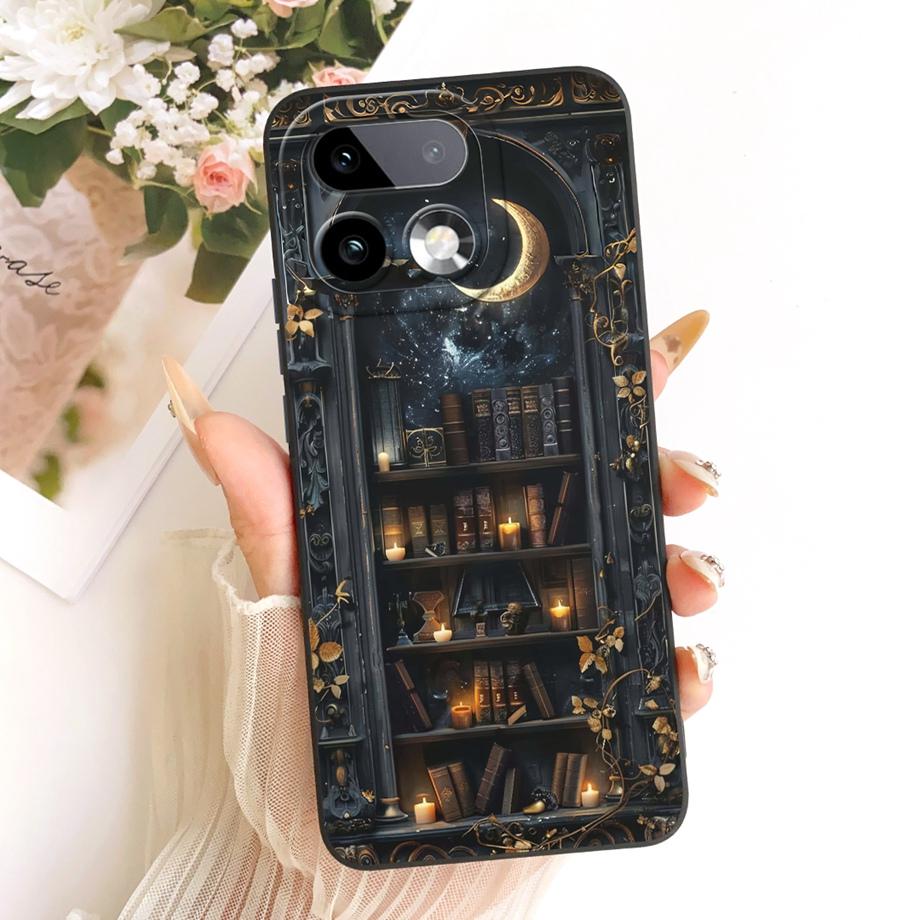 Мягкий силиконовый чехол из ТПУ для Realme 16 Pro Pro+ Чехол для телефона Винтажный Звездный Вишневый Бант Печать Ромашка Бампер Для Realme16 Ударопрочный
