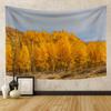 Autumn Forest Tapestry Wall Hanging Natural Fallen Leaves Landscape Hippie Tapestry Colorful Living Room Hanging Wall Tapestry