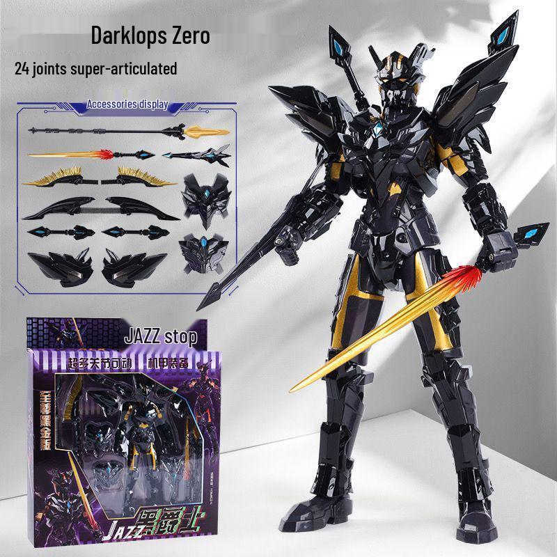 Золотая Ultimate Zero Mecha шарнирная кукла - Модель Сияющее Сияние Игрушка для мальчиков Подарок