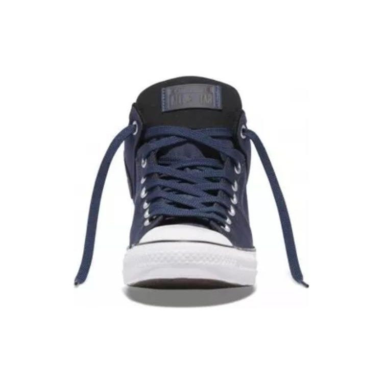 Converse Ctas High Street Удобные Универсальные Прочные Легкие Высокие парусиновые кеды Унисекс Кроссовки Синие Белые 157449C