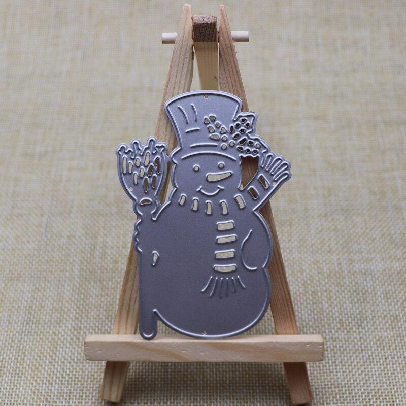 Cutting Dies Christmas Snowman Scrapbook Decor Embossing Paper Craft Album Card Punch Knife Mold