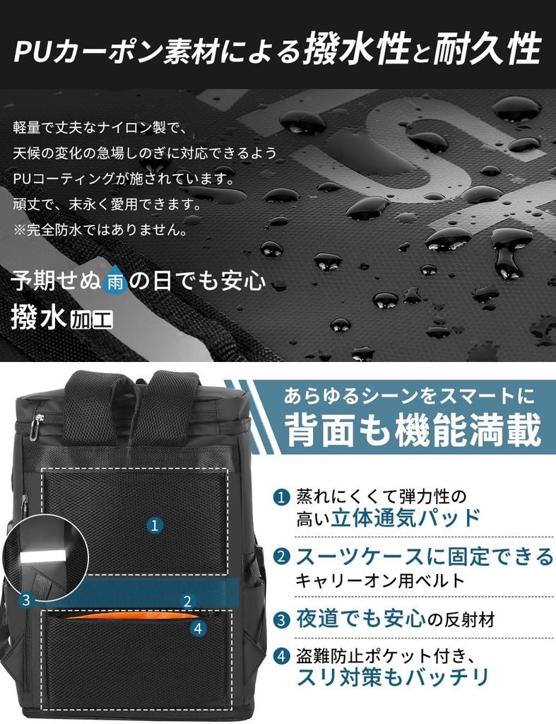 Рюкзак Рюкзак Бизнес Рюкзак Квадратный Рюкзак 17 дюймов ПК Бизнес 30 л Большая емкость с USB-портом для зарядки на открытом воздухе Путешествия Альпинизм Поездки на работу