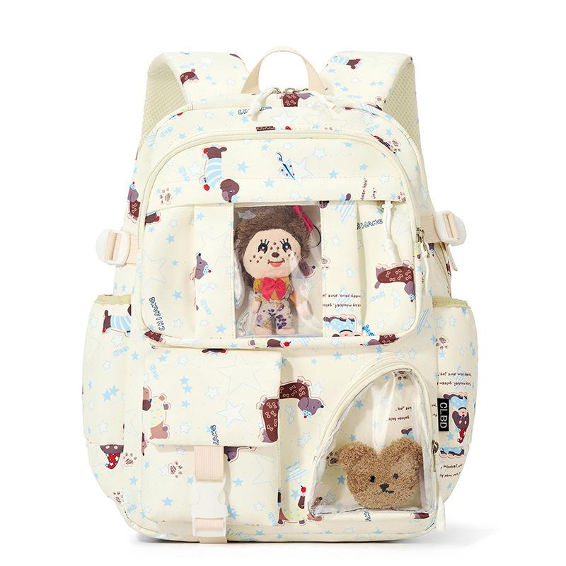 Принтованный рюкзак для ученика средней школы, водонепроницаемый, большой вместимости, школьный рюкзак, женский рюкзак