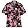 Animal Pink Pig Printing Shirt Hawaiian Beach Vacation Clothing Men's Street Style Shirt Daily Men's and Women's Shirt