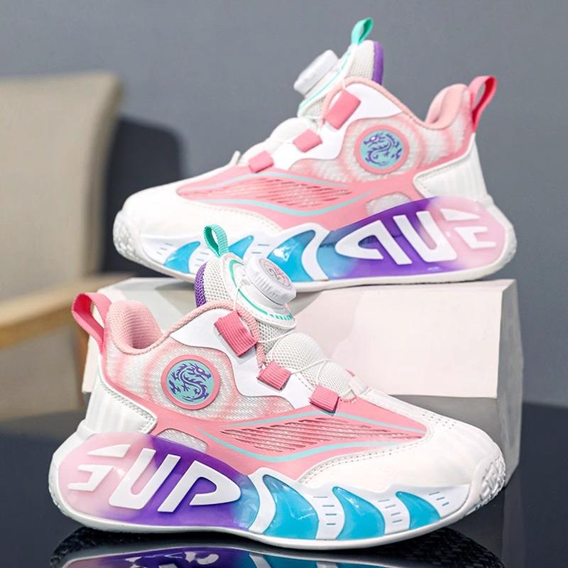 Обувь для девочек 2025 весна новая профессиональная детская баскетбольная обувь для девочек беговая для детей среднего и старшего возраста дышащая спортивная весна