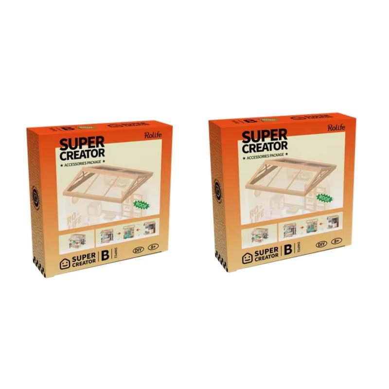 Robotime DIY Miniature House Kit Dollhouse Model Building Craft Kit Birthday Creative Gifts for Adults Kids Flavorful Ice Cream