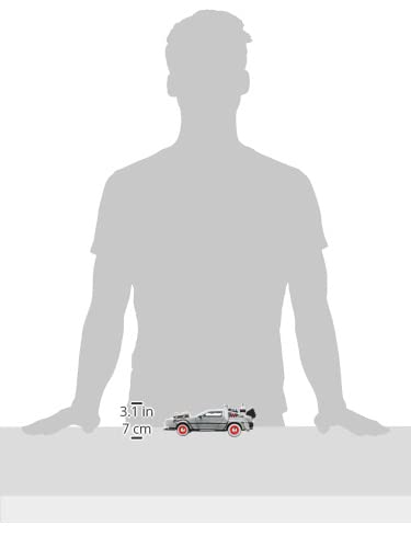 1:24 Scale BACK TO THE FUTURE PART III - TIME MACHINE W/LIGHT Back To the Future Diecast Car