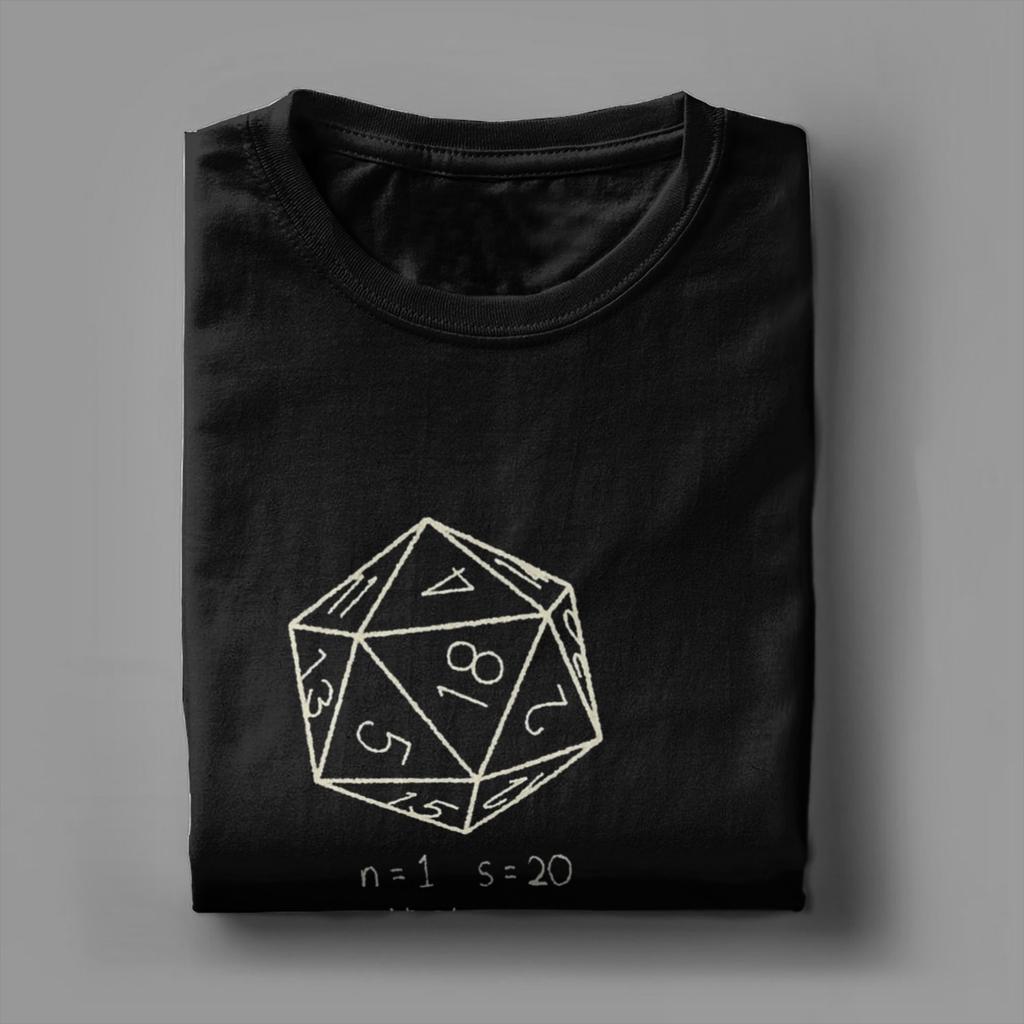 Футболка The Science Of 20 Sided Dice Мужская 100% Хлопок Смешные Футболки Dungeon Dragon DnD Футболка с Коротким Рукавом Топы Взрослый