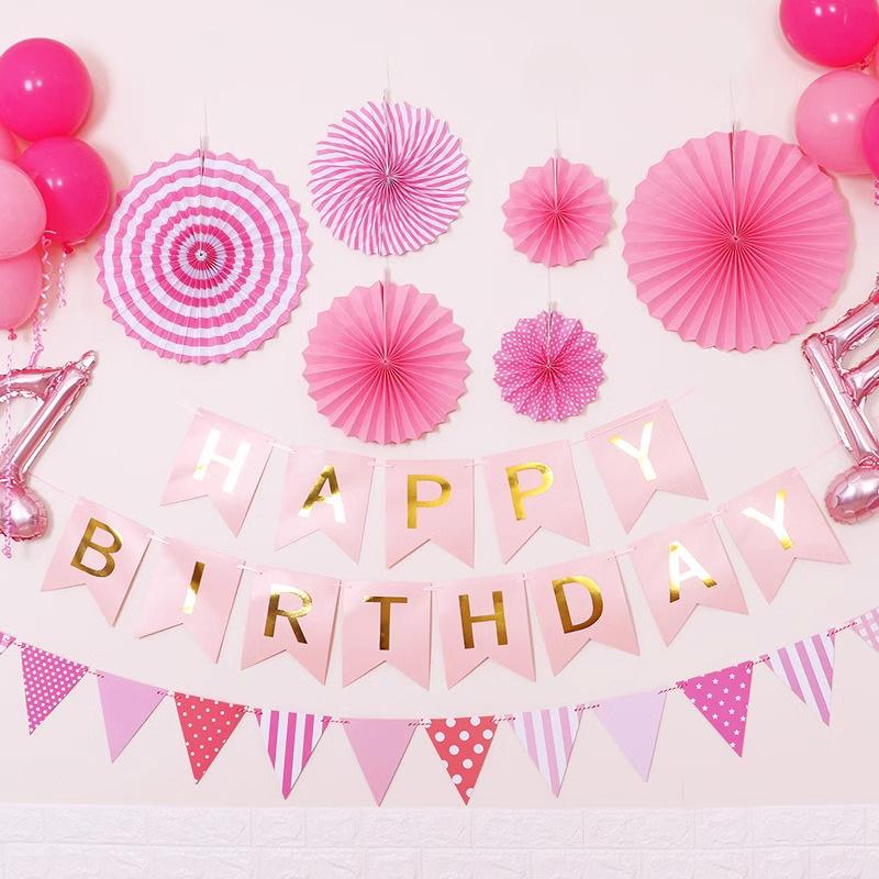 Флаг "Рыбий хвост" С Днем рождения Флаг с буквами ко Дню рождения Украшение для первого дня рождения ребенка