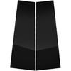 6pcs Glossy Black Exterior Door Window Pillar Posts Molding Cover Panel Trim Stickers Side Door Window Cover Trim Kits for Honda Civic 11th Gen  
