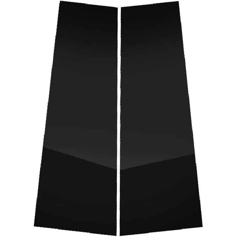 6pcs Glossy Black Exterior Door Window Pillar Posts Molding Cover Panel Trim Stickers Side Door Window Cover Trim Kits for Honda Civic 11th Gen